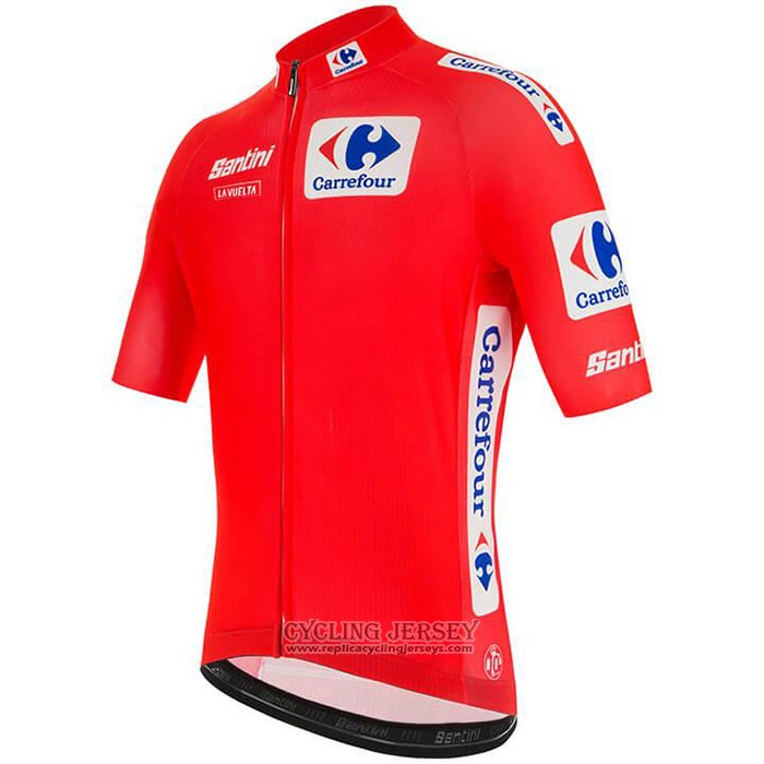 2020 Cycling Jersey Vuelta Espana Red Short Sleeve And Bib Short
